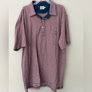 Faherty Horizontal Stripped Collared Shirt